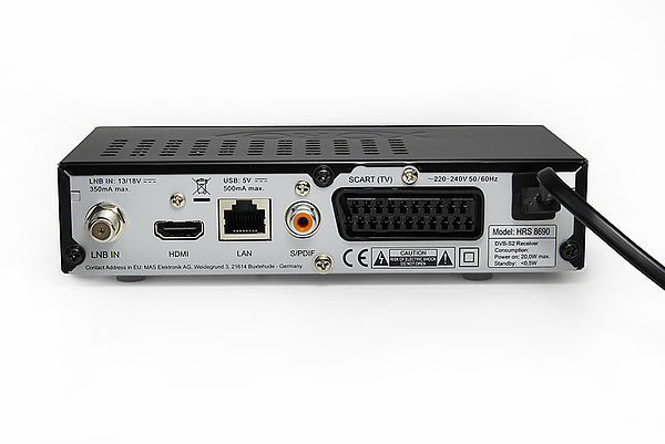 schwarz Xoro HRS 8660 digitaler Satelliten-Receiver mit LAN Anschluss HDTV, DVB-S2, HDMI, SCART, PVR-Ready, USB 2.0 